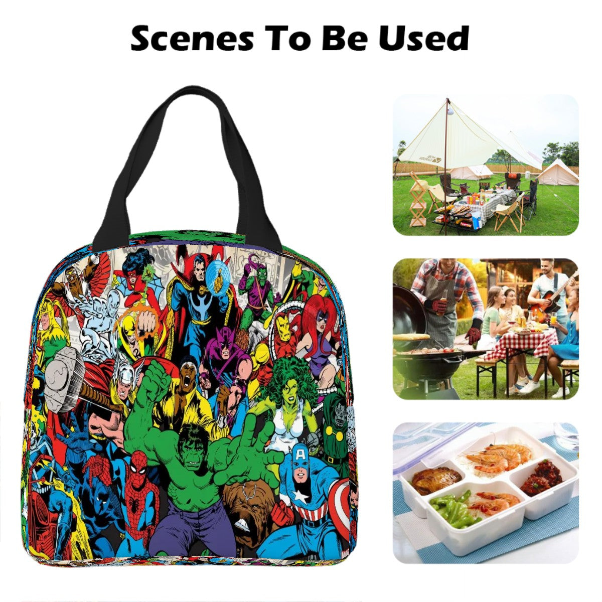 Super Heros Lunch Bags