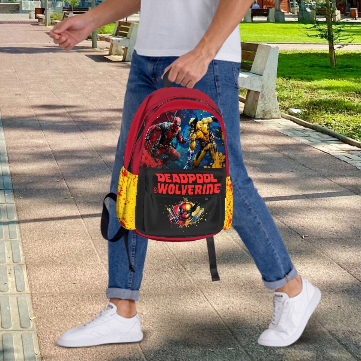 Dead pool and Wolverine School bag