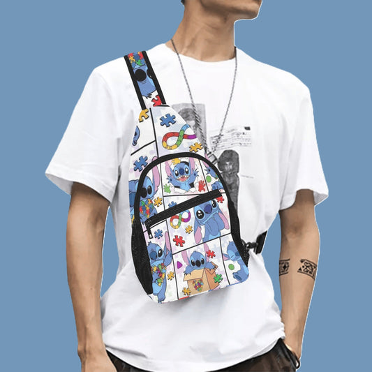 Stitch Autism Chest Bag