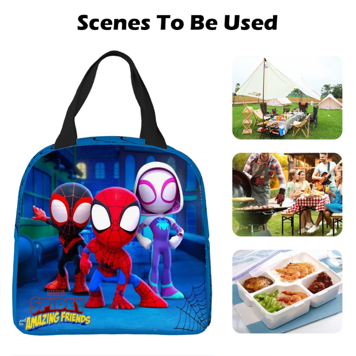 Spidey and Friends lunch Bag