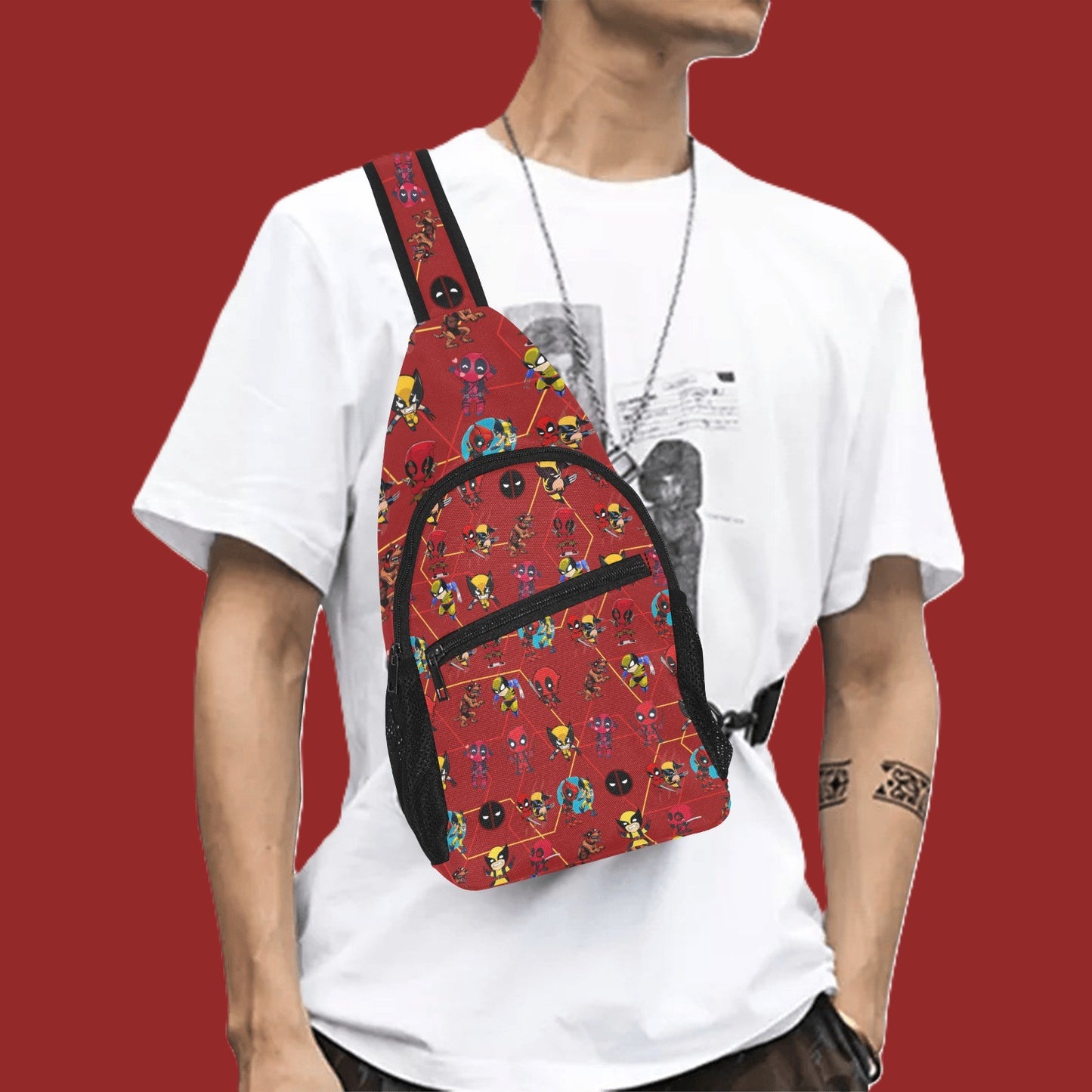 Deadpool and Wolverine Chest Bag